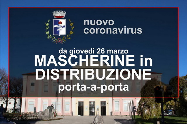 EMERGENZA CORONAVIRUS -  modalità di distribuzione delle mascherine