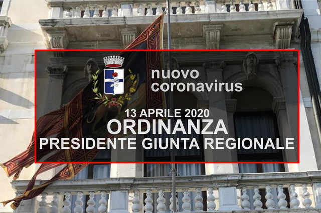 Ordinanza del Presidente della Giunta Regionale n. 40 del 13 aprile 2020